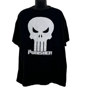 Mad Engine 2002 Marvel The Punisher Embossed Graphic Black Men's Size XXL